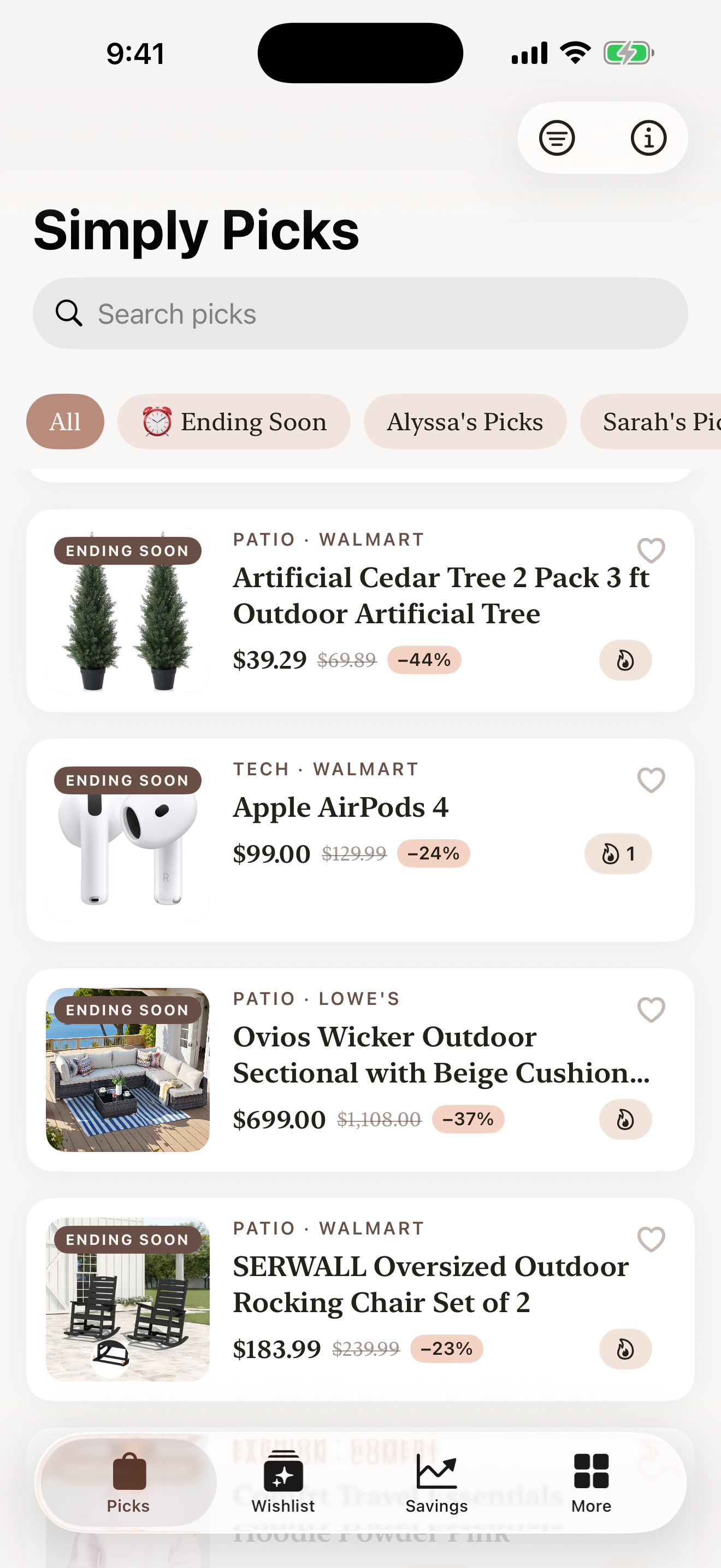 Simply Picks app